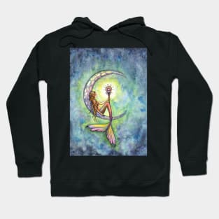 "Mermaid Moon" Mermaid Art by Molly Harrison Hoodie